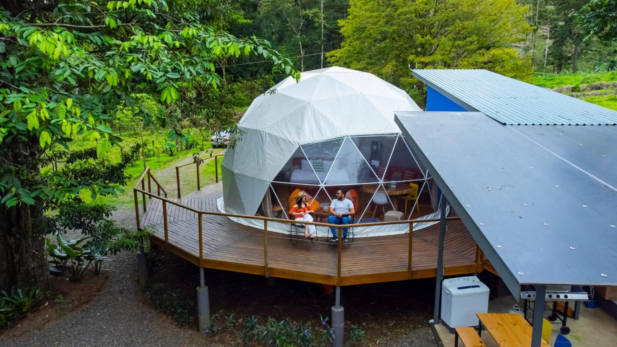 Bitzu Dome-Bijagua Riverside Glamping Exterior foto